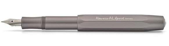 Ручка перьевая Kaweco AL Sport F антрацитовый алюминиевый корпус
