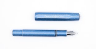Ручка перьевая Kaweco AL Sport Stonewashed EF синий алюминиевый корпус