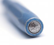 Ручка перьевая Kaweco AL Sport Stonewashed F синий алюминиевый корпус