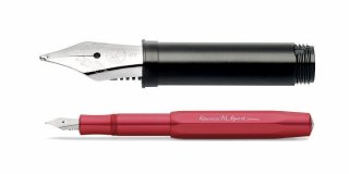 Ручка перьевая Kaweco AL Sport EF корпус красный алюминиевый