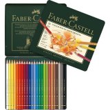 Карандаши цветные художественные Faber-Castell "Polychromos" 24 цвета, метал. коробка