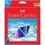 Карандаши цветные Faber-Castell 24 цвета, трехгранные, с точилкой