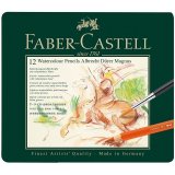 Карандаши акварельные художественные Faber-Castell "Albrecht Durer Magnus" 12 цветов,утолщ.,заточ.,метал.