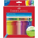 Карандаши цветные Faber-Castell "Grip", 48 цветов, трехгранные, картон., европодвес