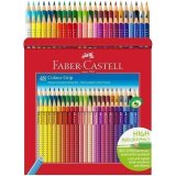Карандаши цветные Faber-Castell "Grip", 48 цветов, трехгранные, картон., европодвес
