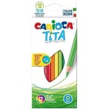 Карандаши цветные пластиковые Carioca "Tita", 12 цветов