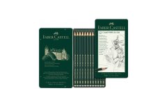 Набор карандашей ч/г Faber-Castell "Castell 9000 Design Set", 12шт., 5H-5B, метал. кор.