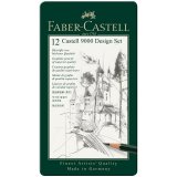Набор карандашей ч/г Faber-Castell "Castell 9000 Design Set", 12шт., 5H-5B, метал. кор.