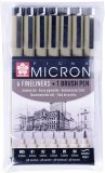 Набор Pigma Micron 6 + brush