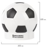 Точилка электрическая BRAUBERG "Football", питание от 4 батареек АА, доп сменное лезвие 228427