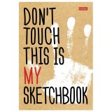 Скетчбук "Don't Touch" 100 г/м2, 145х205 мм, 80 л, книжный твердый переплет  80ББ5A_17179