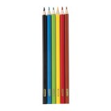 Карандаши цветные ПИФАГОР "ЖИРАФ" 6 цветов, пластиковые, заточенные 181249