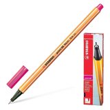 Ручка капиллярная STABILO "Point 88" неоновая розовая, 0,4 мм, 88/056