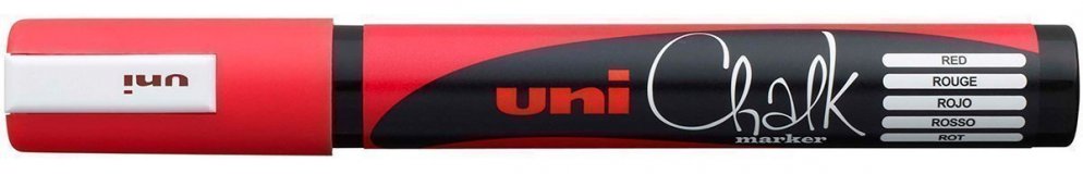Маркер меловой Chalk PWE-5M, красный, 1.8-2.5 мм