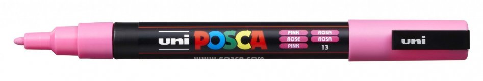 Маркер POSCA PC-3M, розовый, 0.9 - 1.3 мм, пулевидный наконечник