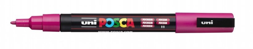 Маркер POSCA PC-3M, фуксия, 0.9 - 1.3 мм, пулевидный наконечник