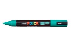 Маркер POSCA PC-5M, изумрудно-зеленый, 1.8 - 2.5 мм, пулевидный наконечник