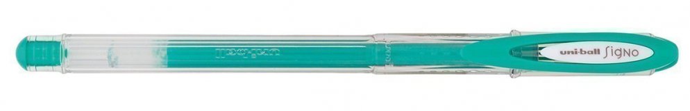 Гелевая ручка Signo Angelic Colour UM-120, зелёный, 0.7 мм