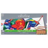 Набор цветных карандашей CretacoloR Megacolor в металлической коробке, диаметр стержня 6,4 мм, 36 цветов