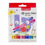 Набор фломастеров Bruynzeel Kids Multipoint 10 цв