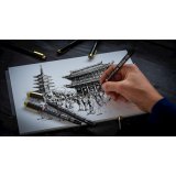 Набор капиллярных ручек Pigma Micron Gold Limited Edition 3шт (01-03-05) черный