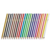 Карандаши цветные ГАММА "Классические", 24 цвета, грифель 3,3 мм, заточенные, шестигранные, металлический пена