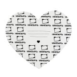 Холст на картоне Малевичъ в форме сердца, 20х17,5 см