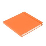 Блокнот для зарисовок Sketchmarker 140 г/кв.м 20х20cм 80л твердая обложка, неоновый апельсин
