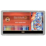 Карандаши цветные Koh-I-Noor "Polycolor" 72 цвета, металлическая коробка