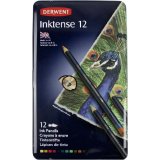 Набор акварельных карандашей Derwent Inktense 12 цветов в металлической упаковке