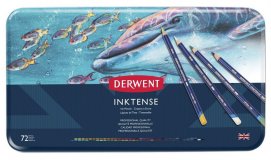 Набор акварельных карандашей Derwent Inktense 72 цвета в металлической упаковке