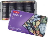 Набор цветных карандашей Derwent Studio 36 цветов в металлической упаковке