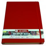 Скетчбук для смешанных техник Art Creation 140г/кв.м 21*29.7см 80л обложка красная твердая